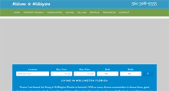 Desktop Screenshot of homesforsalewellingtonfl.com