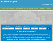 Tablet Screenshot of homesforsalewellingtonfl.com